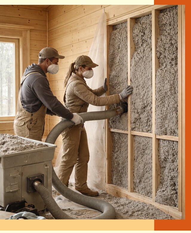 Утепление дачного дома эковатой в Чистополе от 1485 руб./м2 — комплексно, ТепломастерЧст