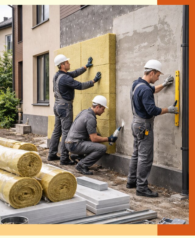 Утепление таунхауса в Чистополе от 7372 руб/м2 — комплекс под ключ | ТепломастерЧст