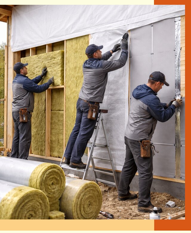 Утепление каркасного дома в Чистополе от 4300 руб./м2 — профессионально | ТепломастерЧст