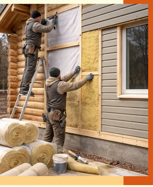 Утепление деревянного дома в Чистополе от 6348 руб./м2 — заказать работы | ТепломастерЧст