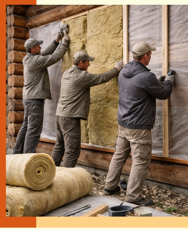 Утепление деревянного дома в Чистополе эффективными технологиями