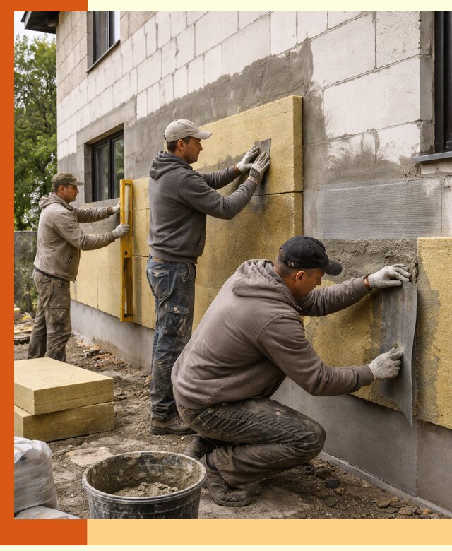 Утепление дома из газобетона в Чистополе качественно и долговечно