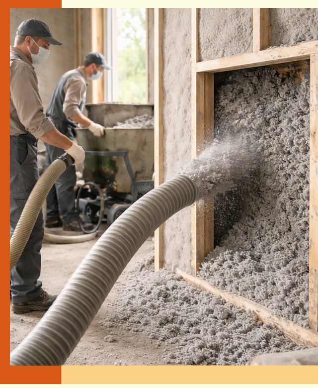 Утепление коттеджа эковатой в Чистополе с гарантией качества