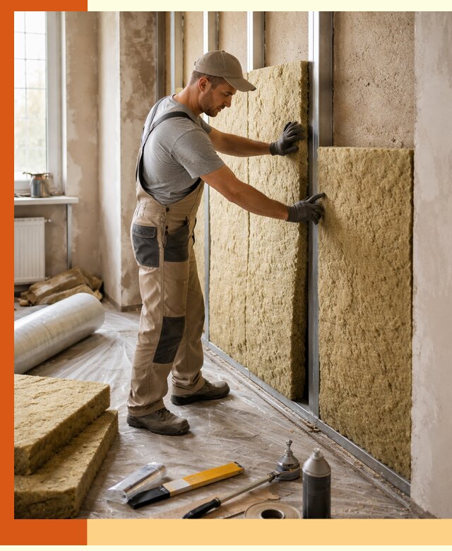 Утепление квартиры в Чистополе — комплексная теплоизоляция стен и полов