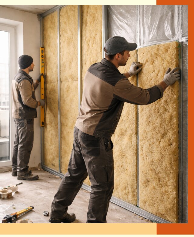 Утепление квартиры изнутри в Чистополе от 4454 руб. за м2 | Проф. работы ТепломастерЧст