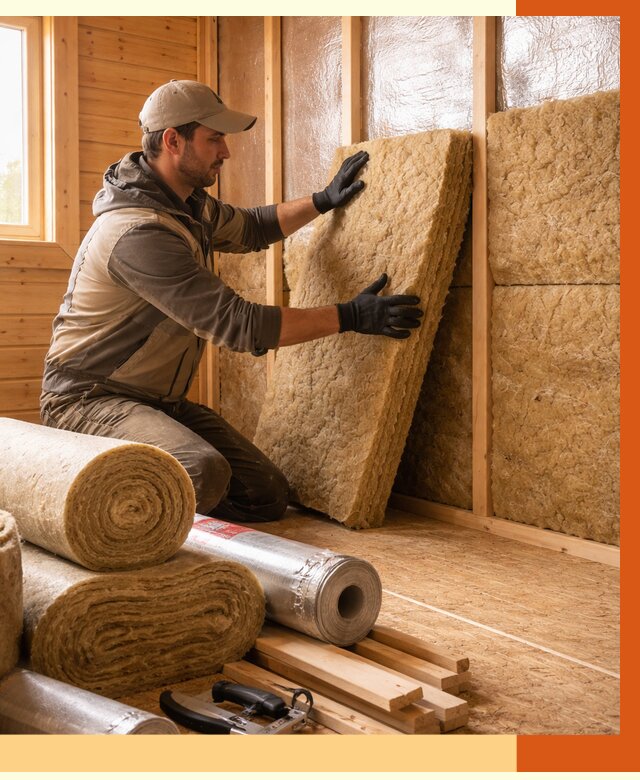 Утепление бани в Чистополе под ключ от 4608 руб./м2 — утеплить потолок, пол и стены | ТепломастерЧст