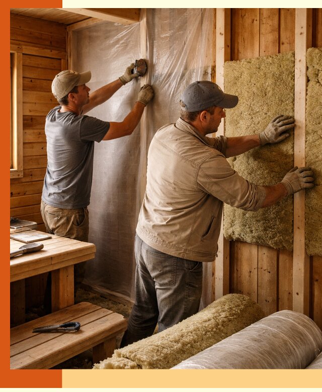 Утепление бани изнутри в Чистополе качественно и недорого