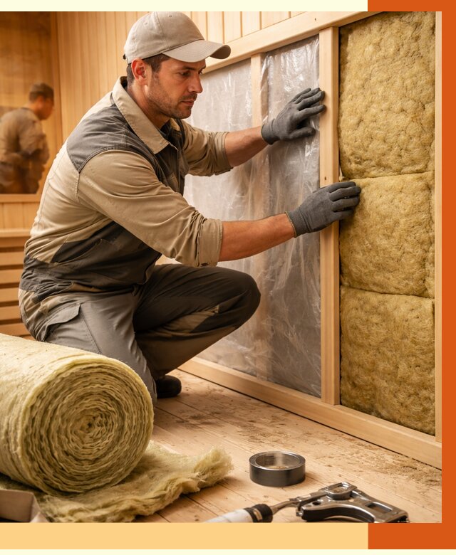 Утепление сауны изнутри в Чистополе от 6655 руб. за м2 | ППУ, под ключ — ТепломастерЧст