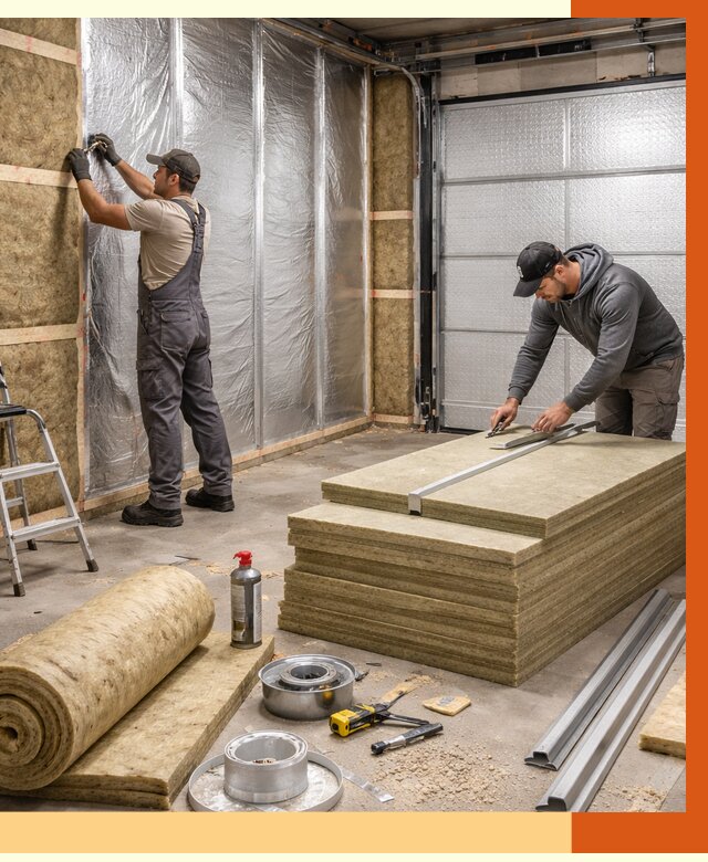 Утепление гаража в Чистополе от 4608 руб/м2 — комплексное утепление ворот и стен | ТепломастерЧст