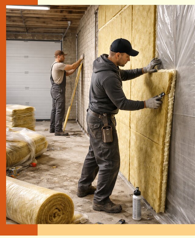 Утепление гаража под ключ в Чистополе — все виды теплоизоляции