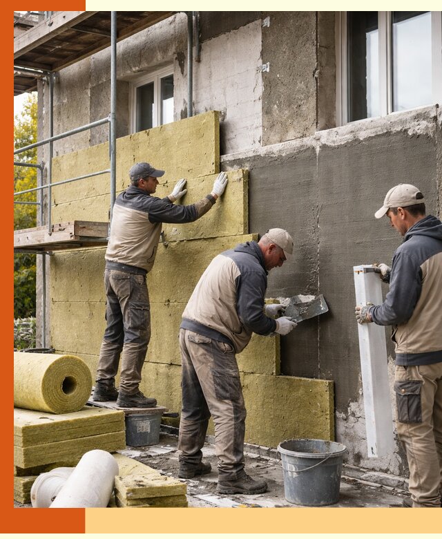 Утепление фасада зданий и домов в Чистополе