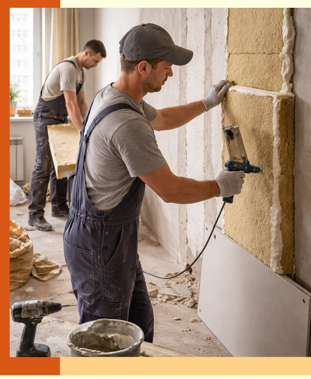 Утепление стен изнутри в Чистополе — качественно и эффективно