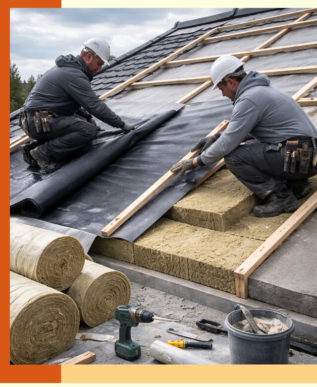 Утепление крыши снаружи в Чистополе: профессиональная теплоизоляция
