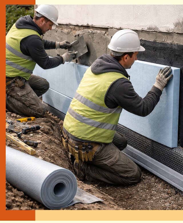 Утепление фундамента снаружи в Чистополе — профессиональная теплоизоляция