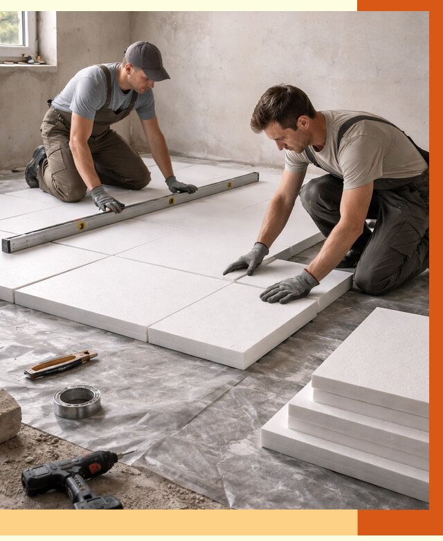 Утепление бетонного пола в Чистополе от 2560 руб/м2 — монтаж и цена | ТепломастерЧст