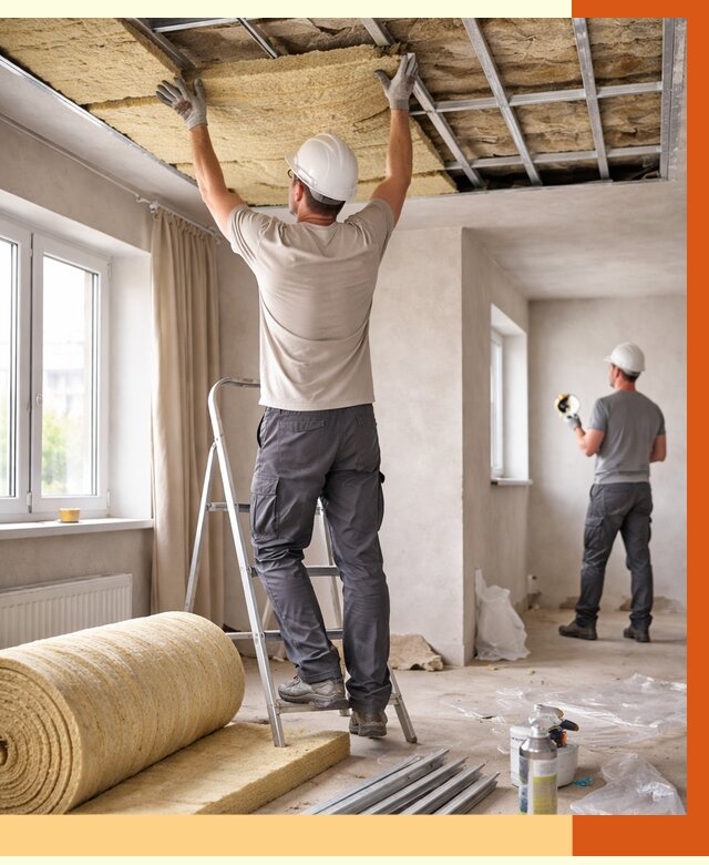 Утепление потолка в частном доме в Чистополе от 973 руб./м² — работы под ключ | ТепломастерЧст