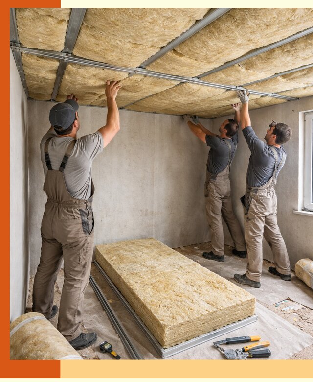 Утепление потолка в Чистополе — тепло и без сквозняков