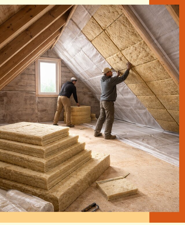 Утепление мансарды в Чистополе от 2560 руб/м2 — комплексно и под ключ | ТепломастерЧст