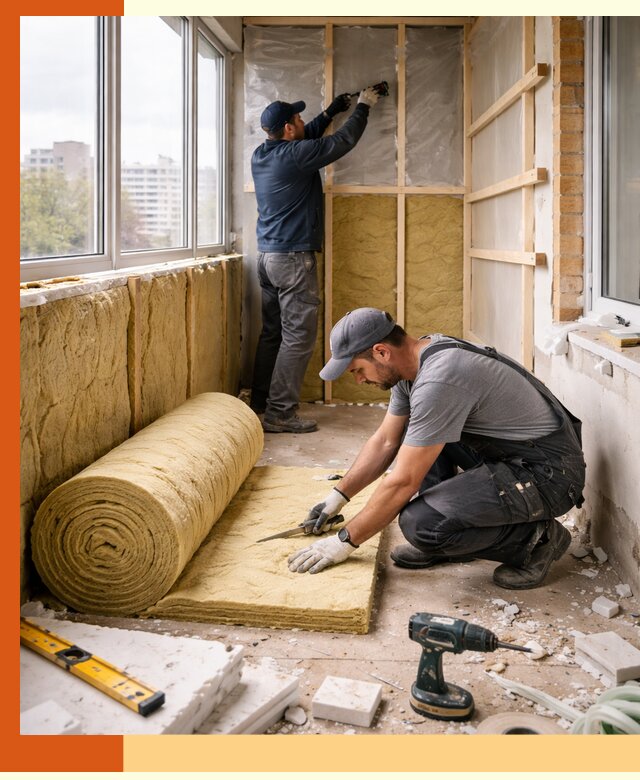 Утепление балкона под ключ в Чистополе качественно и быстро