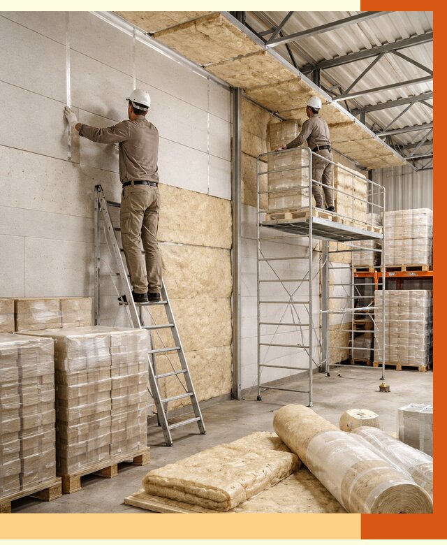 Утепление склада готовой продукции в Чистополе от 1997 руб./м2 — комплексно | ТепломастерЧст