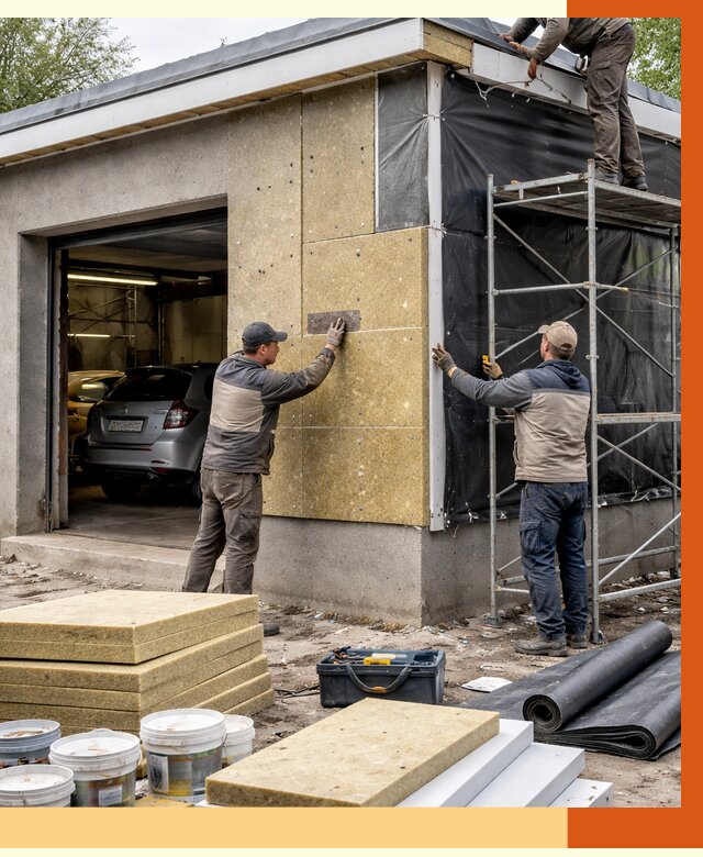 Утепление автосервиса в Чистополе ппу, пеноизоляция, от 14847 руб/м2 — ТепломастерЧст