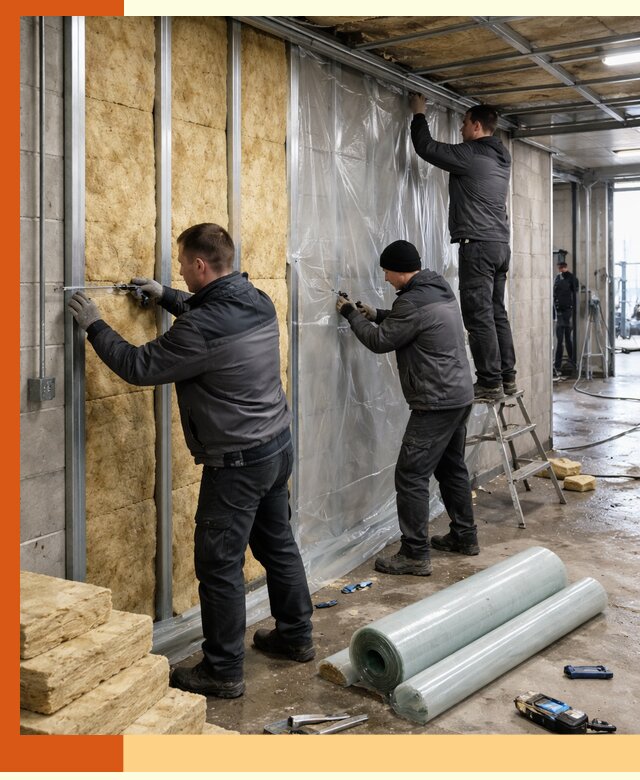 Профессиональное утепление автомойки в Чистополе для любого типа помещений