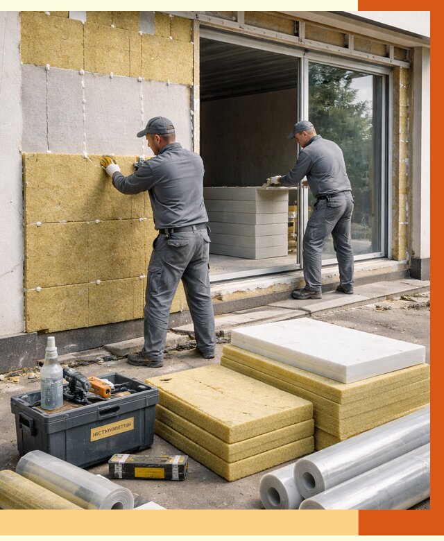 Утепление торгового павильона в Чистополе от 14847 руб./м² под ключ | ТепломастерЧст