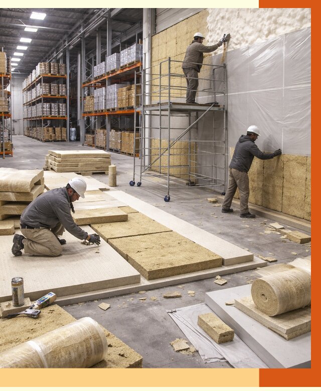 Утепление складского терминала в Чистополе от 7679 руб./м² под ключ | ТепломастерЧст