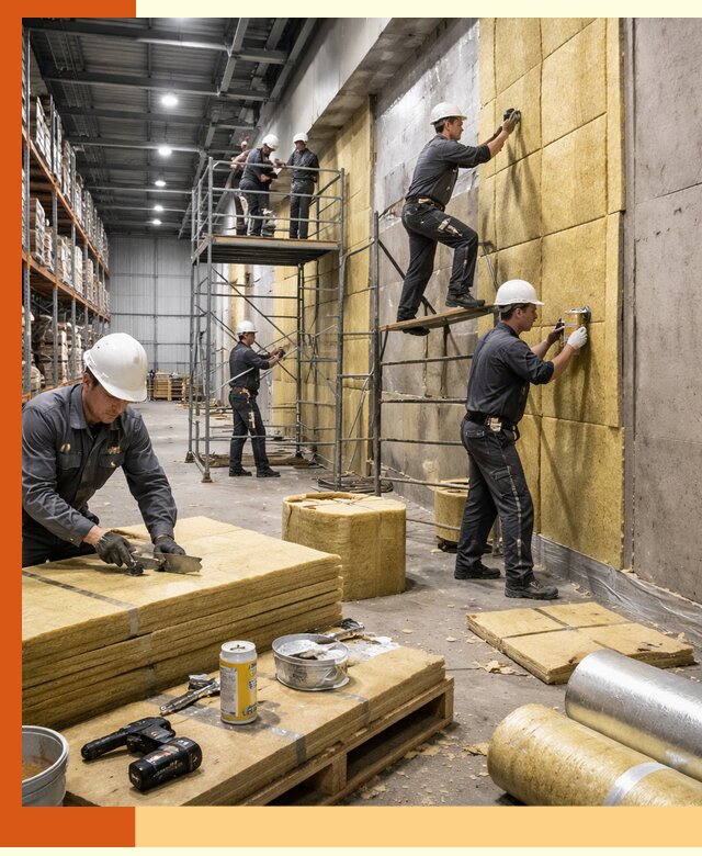 Утепление логистического центра в Чистополе качественно и экономично