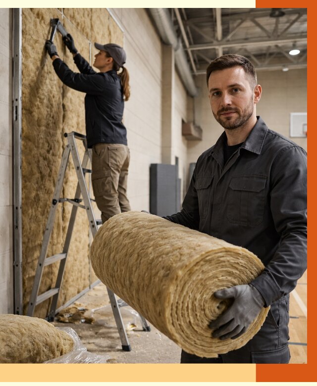 Утепление спортзала в Чистополе от 7679 руб/м2 — комплексное утепление под ключ | ТепломастерЧст