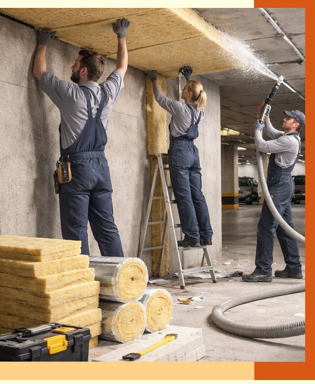 Утепление паркинга в Чистополе от 6963 руб./м2 — работы под ключ | ТепломастерЧст