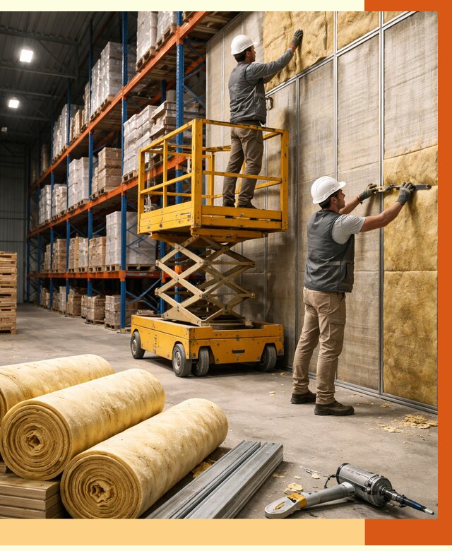 Утепление торгового склада в Чистополе от 3276 руб/м2 — комплексно и под ключ | ТепломастерЧст