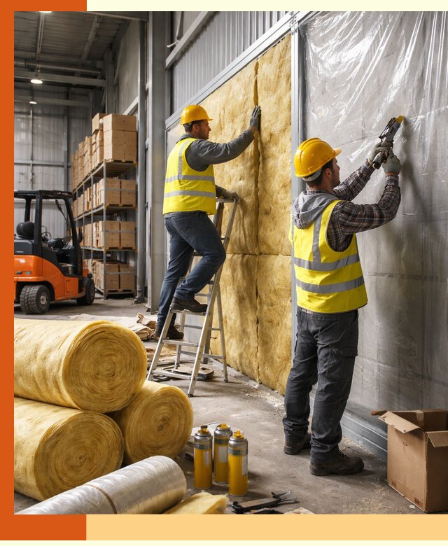 Утепление склада с техникой в Чистополе под ключ