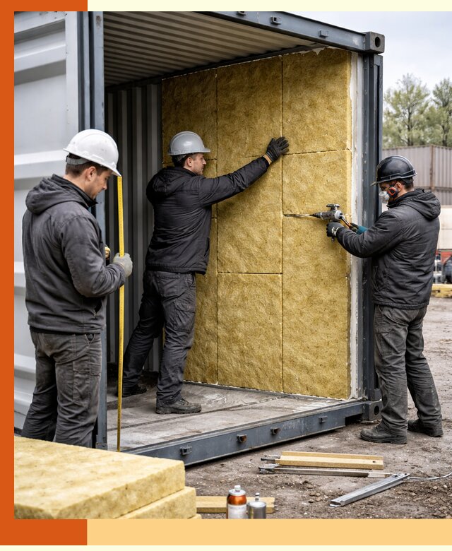 Утепление морского контейнера в Чистополе: надежная теплоизоляция и защита