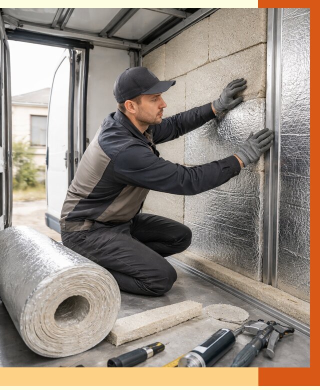 Утепление фургона рефрижератора в Чистополе от 12799 руб./м² под ключ | ТепломастерЧст