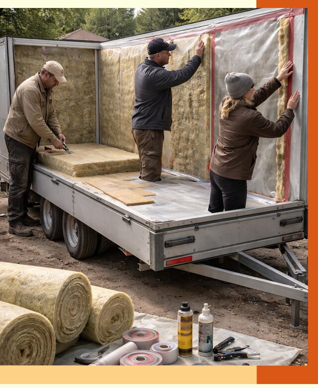 Утепление прицепа в Чистополе под ключ от 12799 руб. — комплекс от ТепломастерЧст