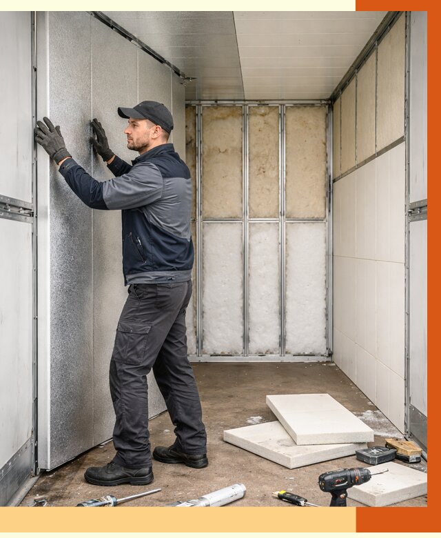 Утепление холодильного кузова в Чистополе от 13823 руб. под ключ | ТепломастерЧст