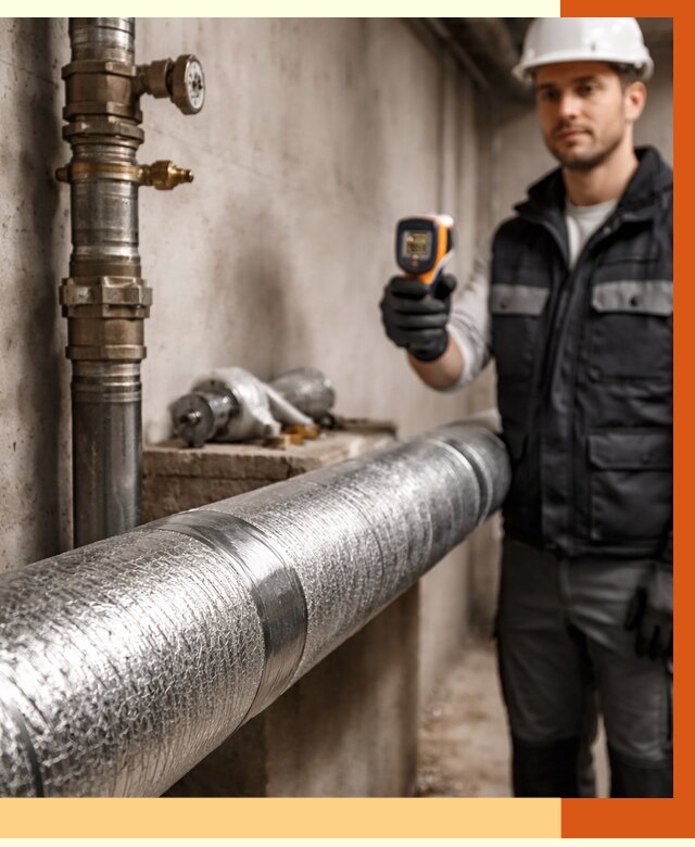 Утепление труб водоснабжения в Чистополе от 8703 руб. за м² — услуги ТепломастерЧст