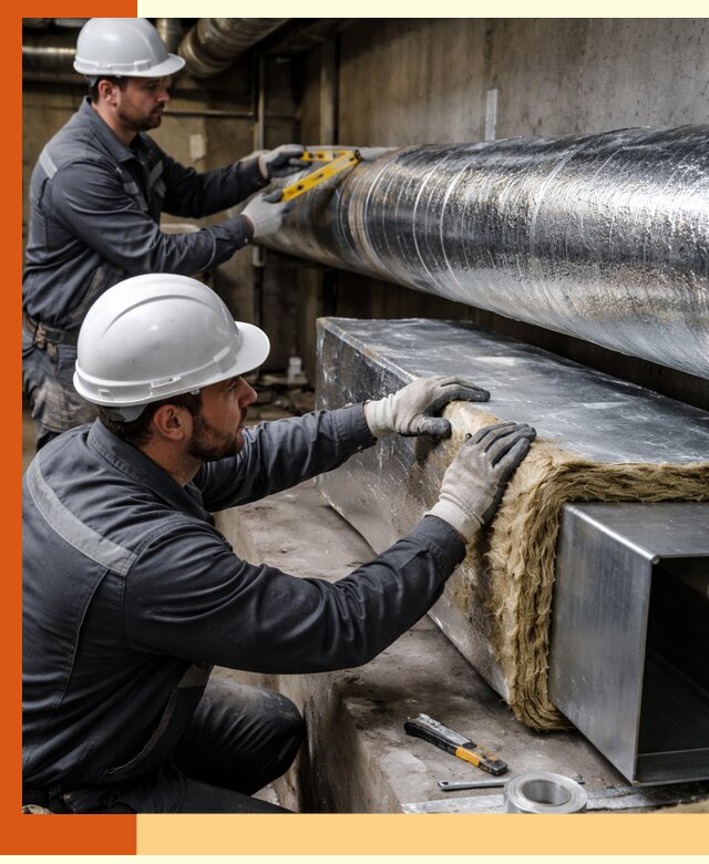 Профессиональное утепление воздуховодов и теплоизоляция в Чистополе