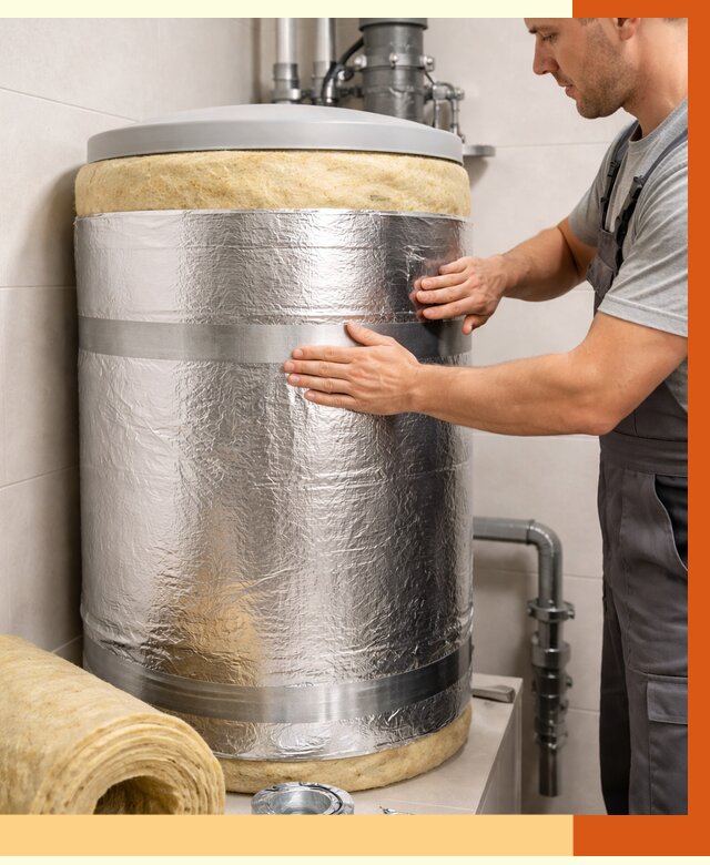 Утепление бойлера в Чистополе от 4608 руб. под ключ | Утепление ППУ | ТепломастерЧст