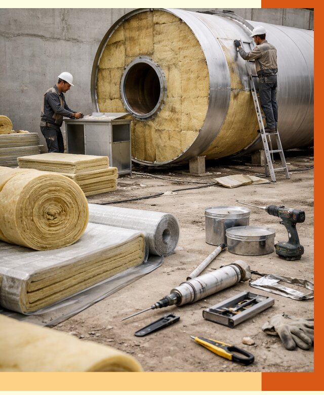 Утепление резервуара с топливом в Чистополе от 28157 руб. под ключ | ТепломастерЧст