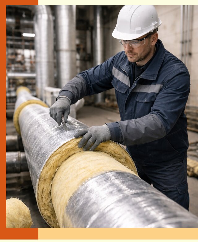 Утепление технологического оборудования и заводских установок в Чистополе