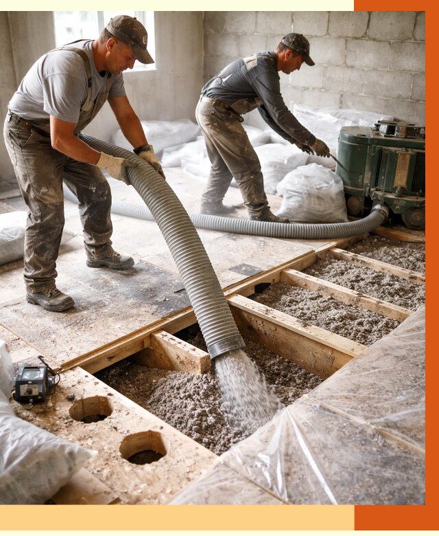 Заполнение пустот перекрытий в Чистополе от 4608 руб. под ключ | ТепломастерЧст