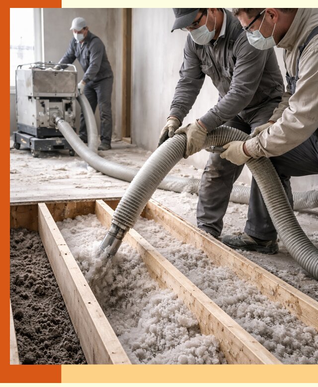 Заполнение полостей межэтажного перекрытия в Чистополе эффективно и герметично