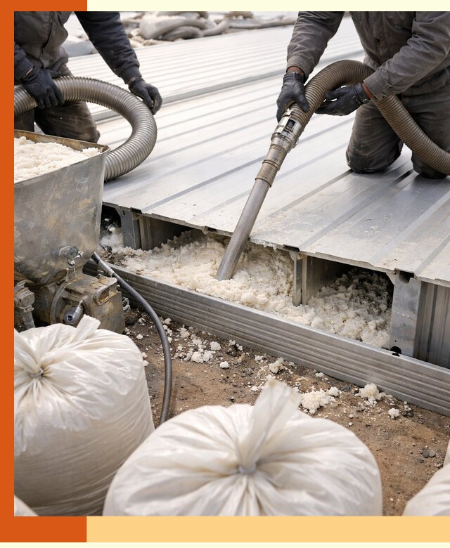 Заполнение пустот кровельных панелей пенными и мокрыми герметиками в Чистополе