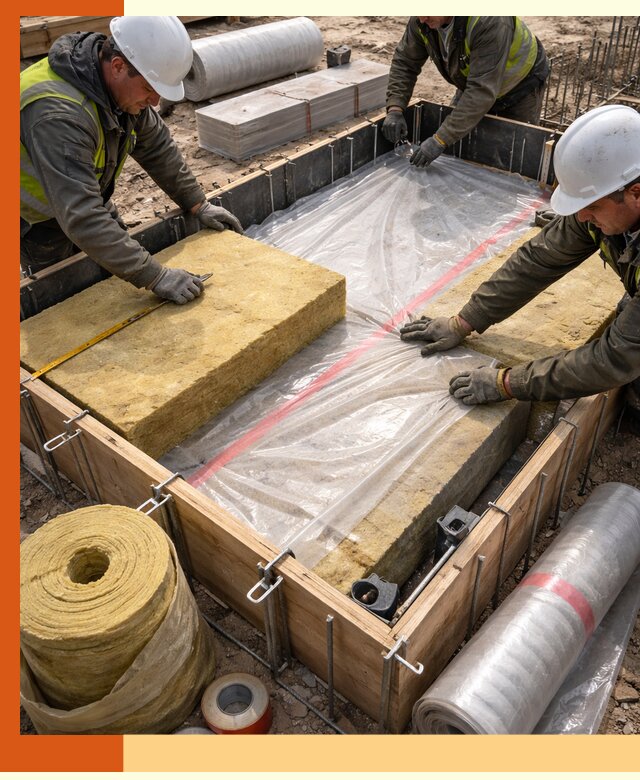 Теплоизоляция опалубки для строительства в Чистополе