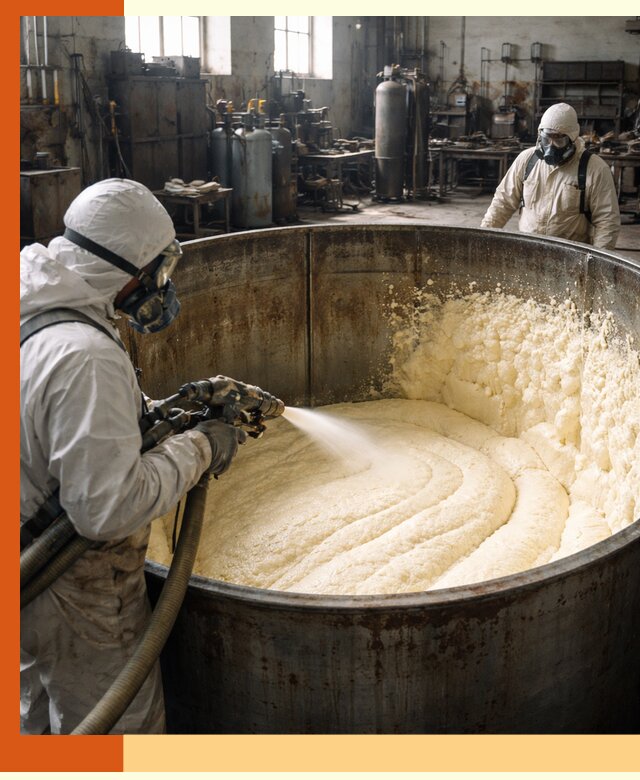 Заливка ппу в емкости с полной изоляцией и герметизацией в Чистополе