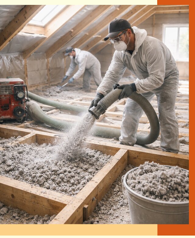 Утепление эковатой в Чистополе от 3021 руб./м2 — монтаж и задувка | ТепломастерЧст