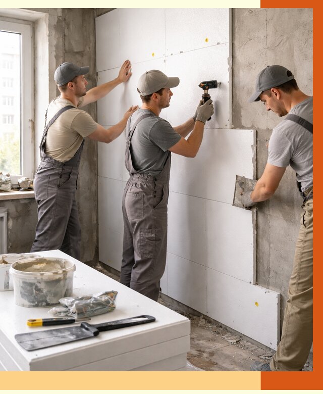 Утепление пенопластом домов и стен в Чистополе от 1894 руб. — ТепломастерЧст