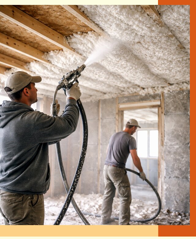 Утепление пеноизолом в Чистополе от 1638 руб./м2 под ключ | ТепломастерЧст